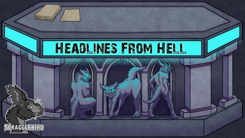Monster Island "Headlines From Hell" News Desk